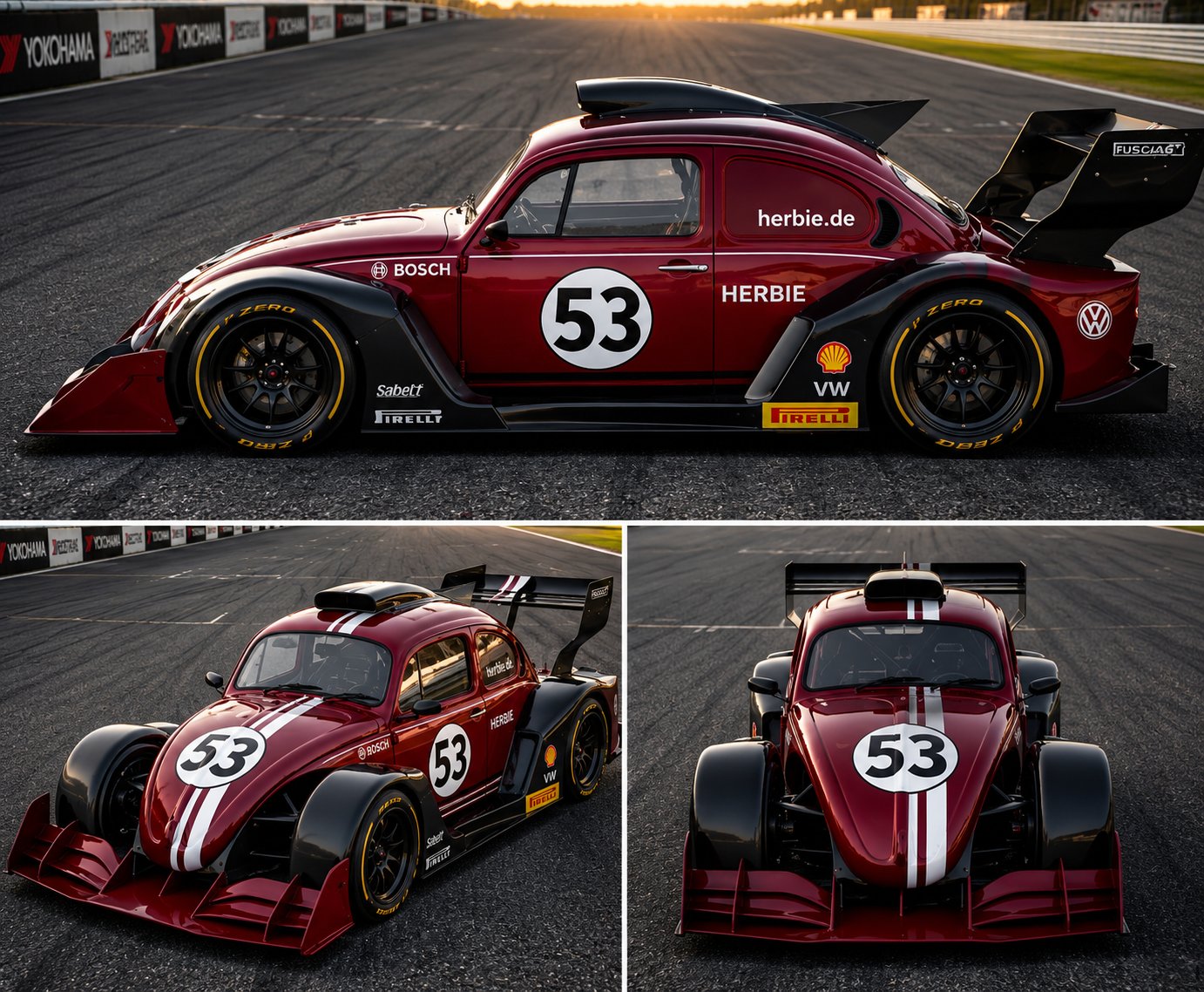 Fusca GT Vinho - Dark Edition