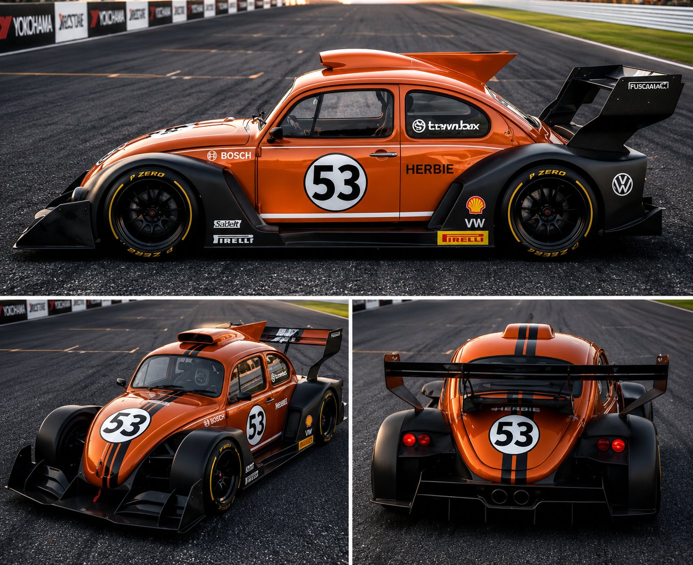 Fusca GT Laranja Escuro - Edição Rust